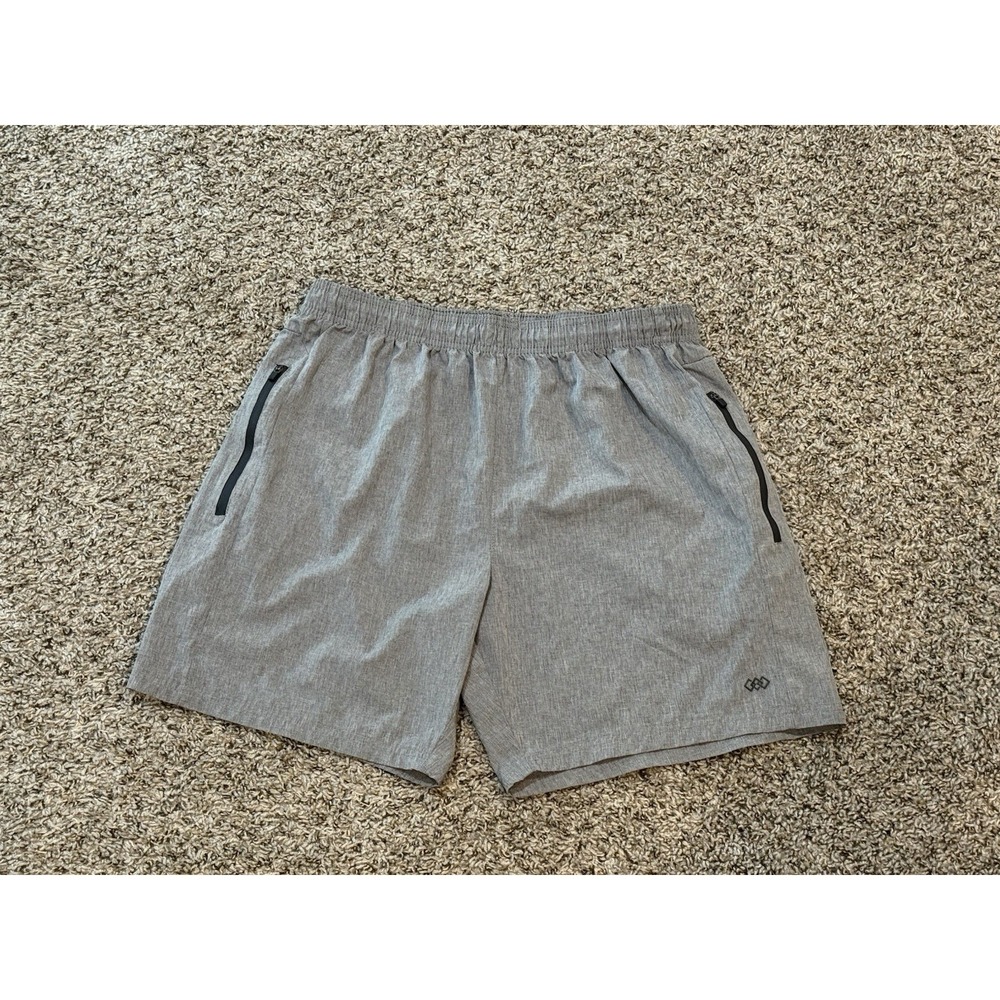 Legend L3Gend Mens Size Large Athletic Fit Gray Shorts Running Lifting Active